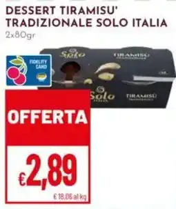 Pan Dessert tiramisu tradizionale solo italia offerta