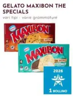 Pan Gelato Maxibon The Specials offerta