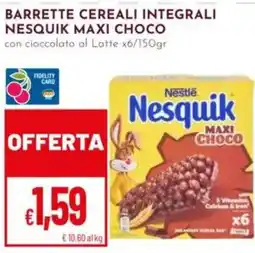 Pan Barrette cereali integrali Nesquik Maxi Choco offerta