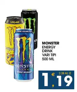 SeBón Supermercati Monster Energy Drink vari tipi offerta