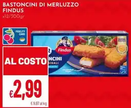 Pan Bastoncini di merluzzo Findus offerta