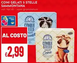 Pan Coni gelati 5 stelle Sammontana offerta