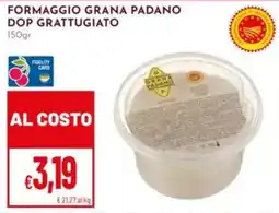 Pan Formaggio grana padano dop grattugiato offerta