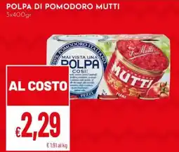 Pan Polpa di pomodoro Mutti offerta