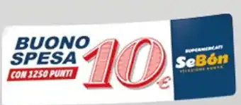 SeBón Supermercati Buono spesa offerta