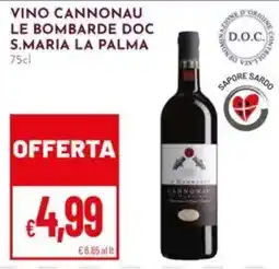 Pan Vino Cannonau Le Bombarde Doc S.Maria La Palma offerta