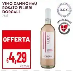 Pan Vino Cannonau Rosato Filieri Dorgali offerta