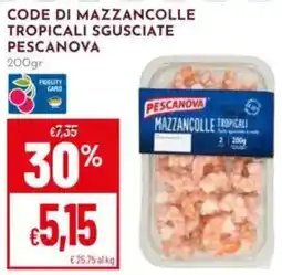 Pan Mazzancolle tropicali sgusciate Pescanova offerta