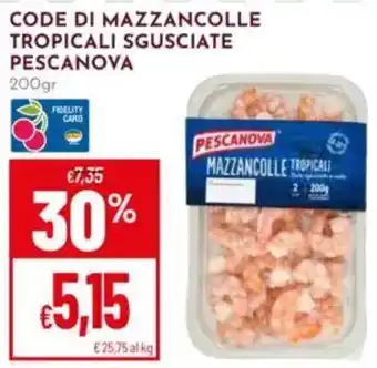 Mazzancolle tropicali sgusciate Pescanova