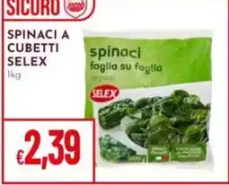 Pan Spinaci a cubetti Selex offerta