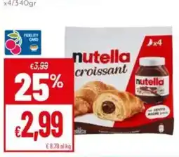 Pan Nutella croissant offerta