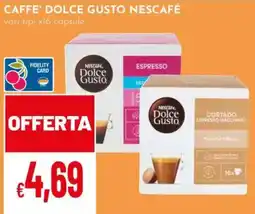 Pan Caffè Dolce Gusto Nescafé offerta
