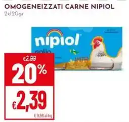 Pan Omogeneizzati carne Nipiol offerta