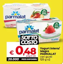 Ipercoop Radenza Yogurt Intero/Magro Parmalat offerta