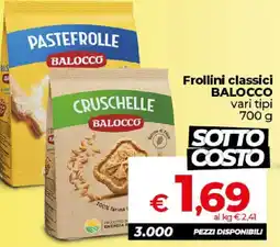 Ipercoop Radenza Frollini classici BALOCCO offerta