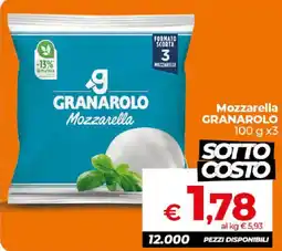 Ipercoop Radenza Mozzarella Granarolo offerta