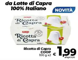 Ipercoop Radenza Ricotta di Capra COOP offerta