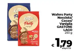 Ipercoop Radenza Wafers Party Nocciola Gastone Lago offerta