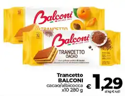 Ipercoop Radenza Trancetto Balconi cacao/albicocca offerta