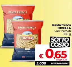 Ipercoop Radenza Pasta fresca Divella offerta