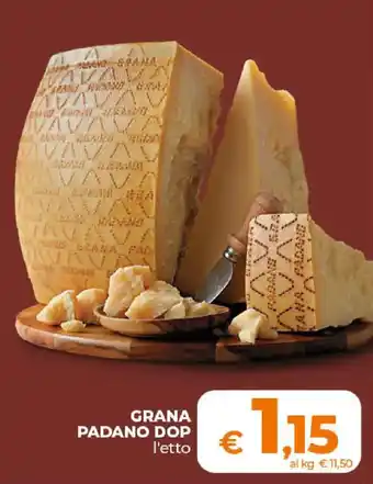 Ipercoop Radenza Grana Padano Dop offerta