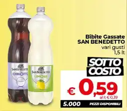 Ipercoop Radenza San Benedetto Bibite Gassate offerta