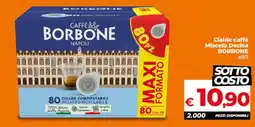 Ipercoop Radenza Cialde caffè Miscela Decisa BORBONE offerta