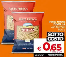 Ipercoop Radenza Pasta fresca Divella offerta