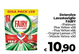 Ipercoop Radenza Detersivo Lavastoviglie Fairy offerta