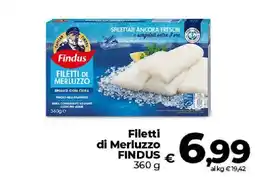 Ipercoop Radenza Filetti di Merluzzo Findus offerta