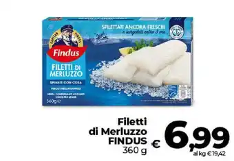 Ipercoop Radenza Filetti di Merluzzo Findus offerta