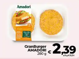 Ipercoop Radenza GranBurger Amadori offerta