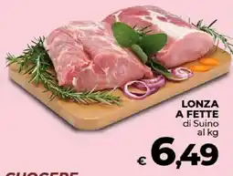 Ipercoop Radenza Lonza a fette di Suino offerta