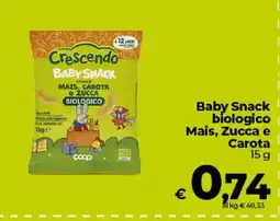 Ipercoop Radenza Crescendo Baby Snack offerta