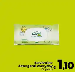 Ipercoop Radenza Salviettine detergenti everyday Crescendo offerta