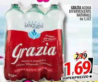 Il Genio Supermercato Grazia acqua effervescente naturale offerta