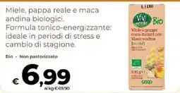 Ipercoop Radenza Vivi verde Bio Miele e pappa reale italiani con Maca andina offerta