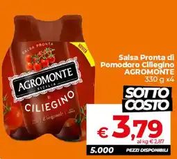 Ipercoop Radenza Salsa Pronta di Pomodoro Ciliegino Agromonte offerta