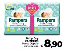 Ipercoop Radenza Baby Dry Pampers offerta