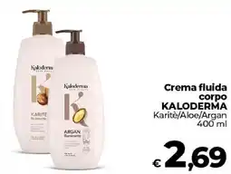 Ipercoop Radenza Crema fluida corpo Kaloderma Karitè/Aloe/Argan offerta
