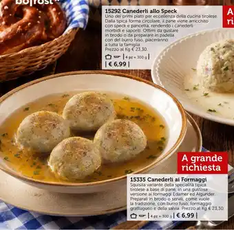 Bofrost Canederli allo Speck offerta