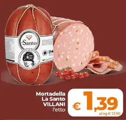 Ipercoop Radenza Mortadella La Santo VILLANI offerta