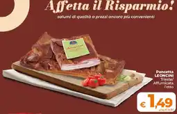 Ipercoop Radenza Pancetta LEONCINI offerta