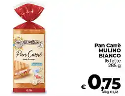 Ipercoop Radenza Pan Carrè Mulino Bianco offerta