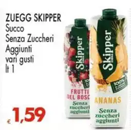 Despar Zuegg Skipper Succo Senza Zuccheri offerta