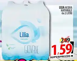 Il Genio Supermercato Lilia Acqua Naturale Giovane offerta
