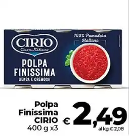 Ipercoop Radenza Polpa Finissima Cirio offerta