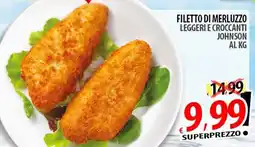 Il Genio Supermercato Filetto di merluzzo leggeri e croccanti Johnson offerta