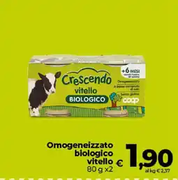 Ipercoop Radenza Crescendo vitello biologico offerta