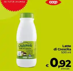 Ipercoop Radenza Latte di Crescita Crescendo offerta